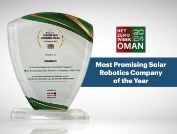 DARBCO Robotics Wins Prestigious "Most Promising Solar Robotics Company of the Year" Award at Net-Zero Week: Oman 2024